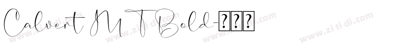 Calvert MT Bold字体转换